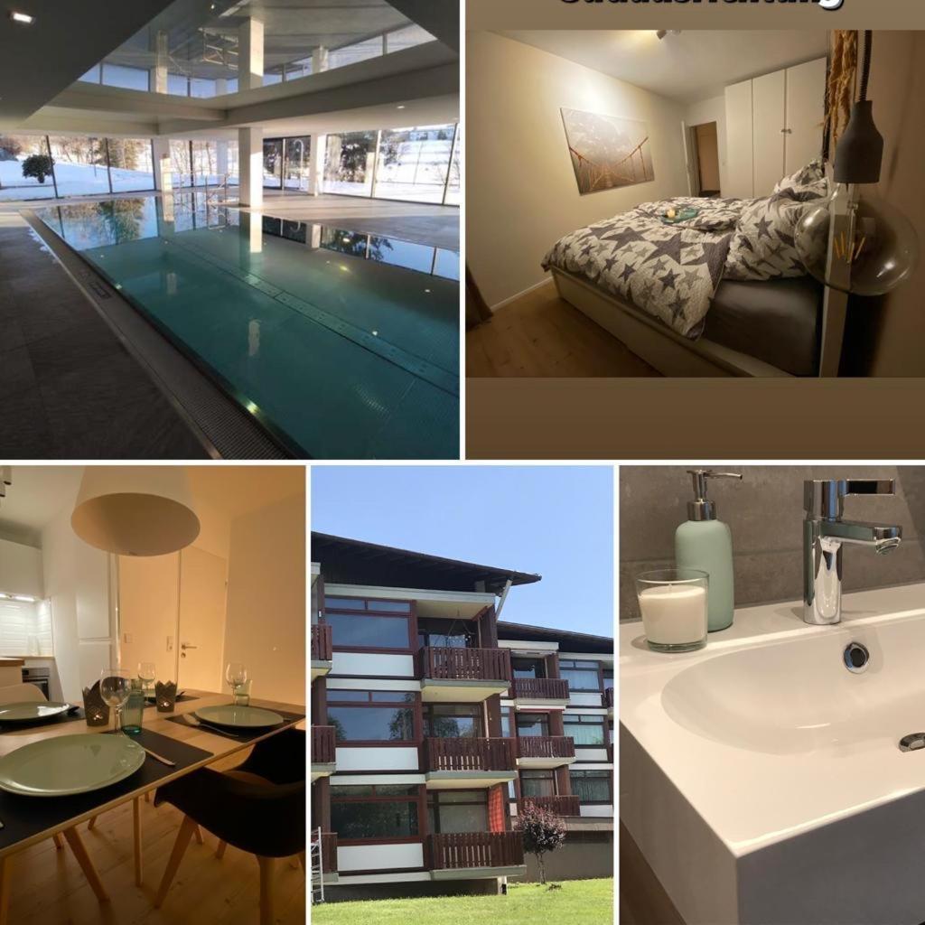 Myschluchseehome Gemuetliche Ferienwohnung Mit Suedbalkon Und Pool Im Haus Luaran gambar